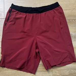Ten Thousand Men's Interval Shorts XL Red With Liner 9"